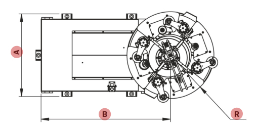 Bannin Mehrdorn-Ringwalzwerke KFRWt - Ansicht oben
